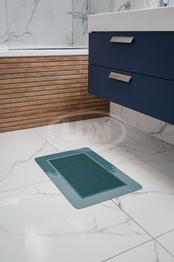 Коврик для ванной 60х40 см, Зелёный 0